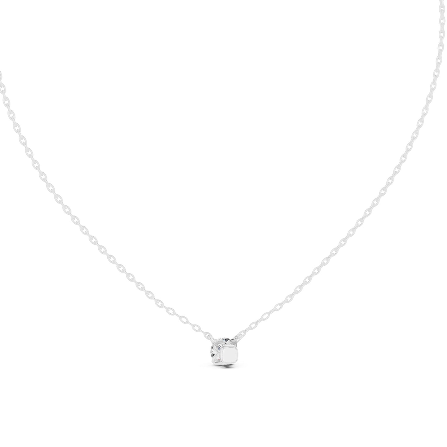Round Lab Grown Diamond Pendant