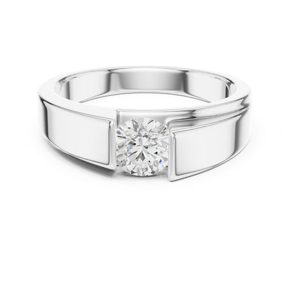 Men's Round Lab Grown Diamond Ring