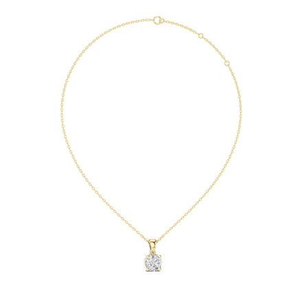 Round Lab Grown Diamond Pendant
