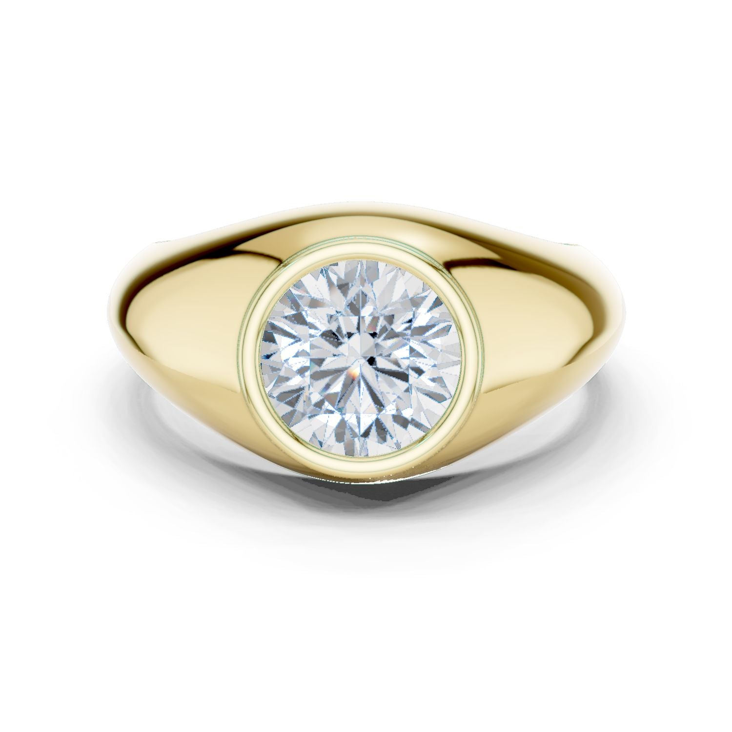 Men's Round Lab Grown Diamond Ring