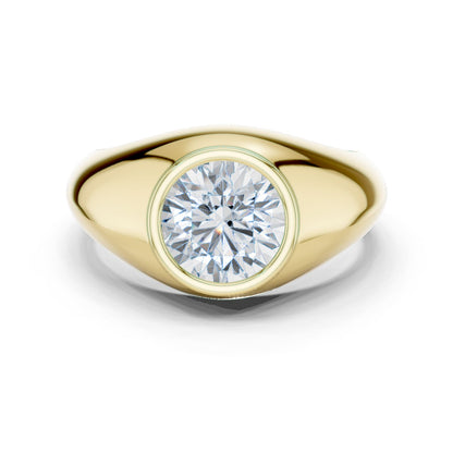 Men's Round Lab Grown Diamond Ring