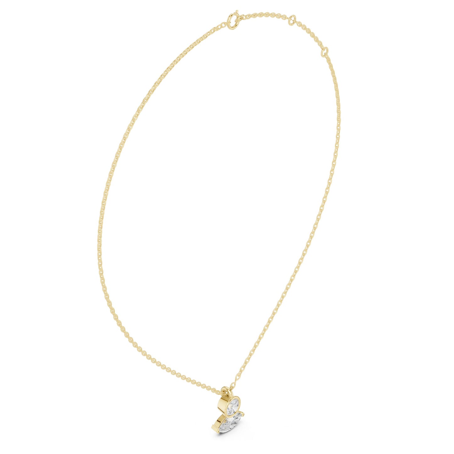 Round Lab Grown Diamond Pendant