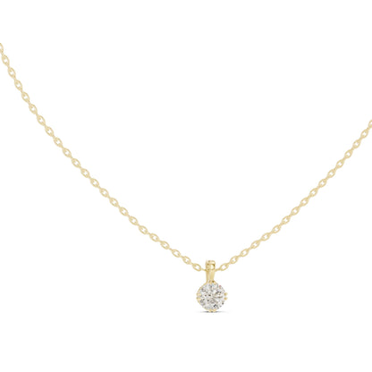 Round Lab Grown Diamond Pendant