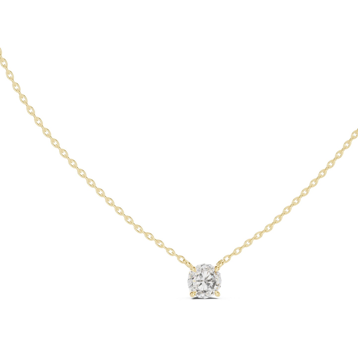 Round Lab Grown Diamond Pendant