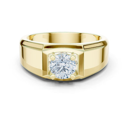 Men's Round Lab Grown Diamond Ring