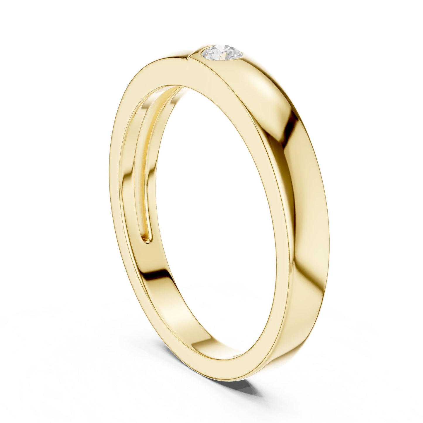 Men's Round Lab Grown Diamond Ring