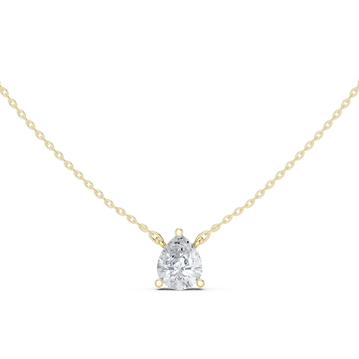 Round Lab Grown Diamond Pendant