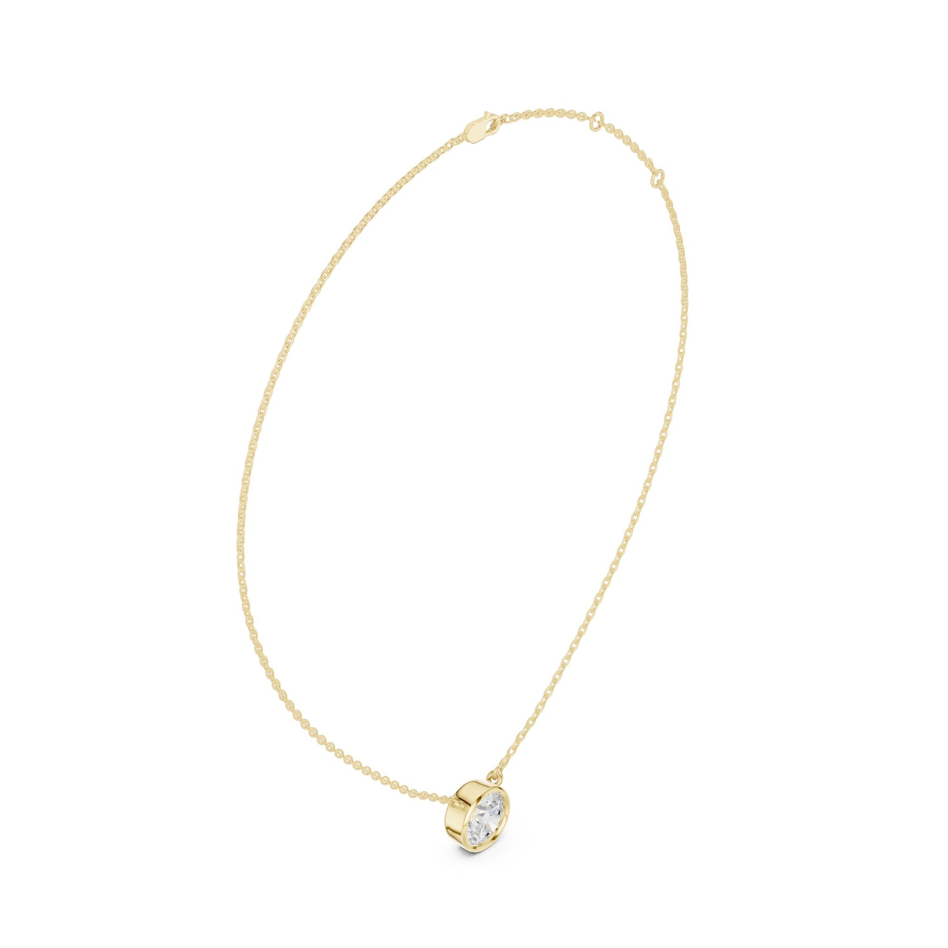 Round Lab Grown Diamond Pendant