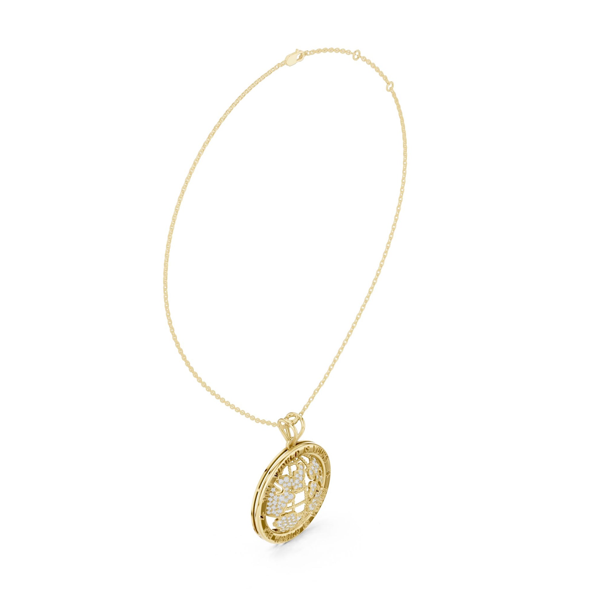 Round Lab Grown Diamond Pendant