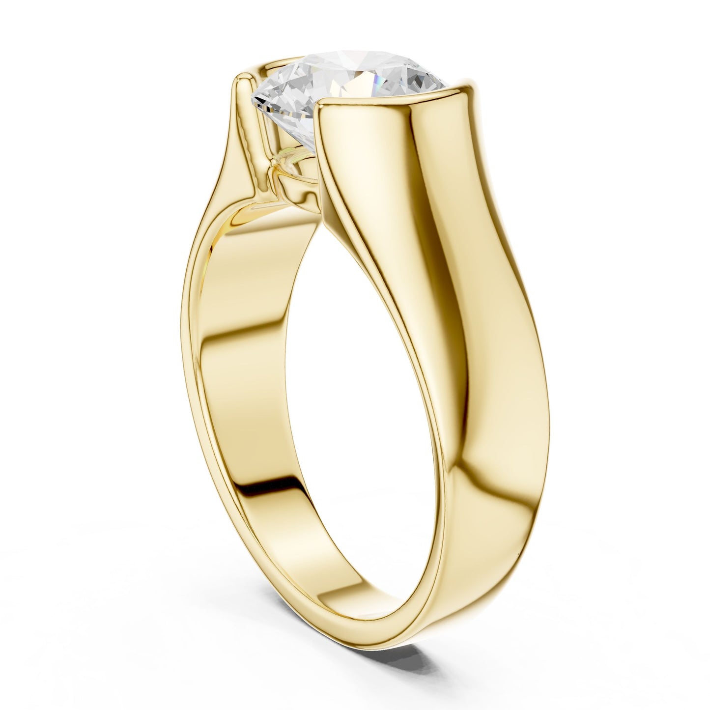 Men's Round Lab Grown Diamond Ring