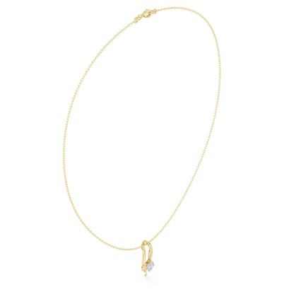 Round Lab Grown Diamond Pendant