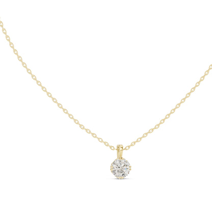 Round Lab Grown Diamond Pendant