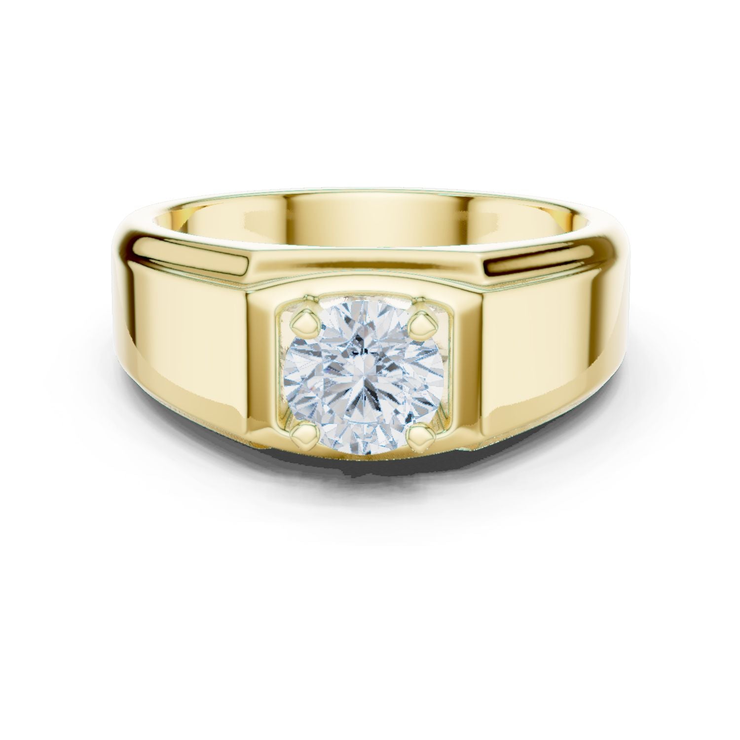 Men's Round Lab Grown Diamond Ring