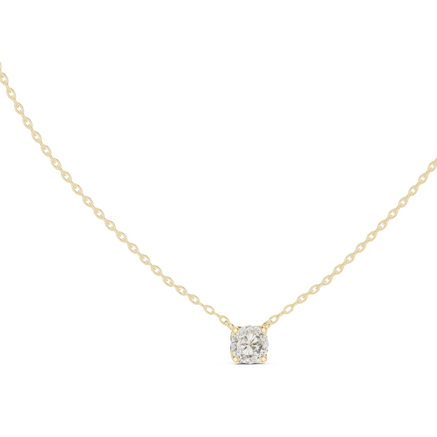 Round Lab Grown Diamond Pendant