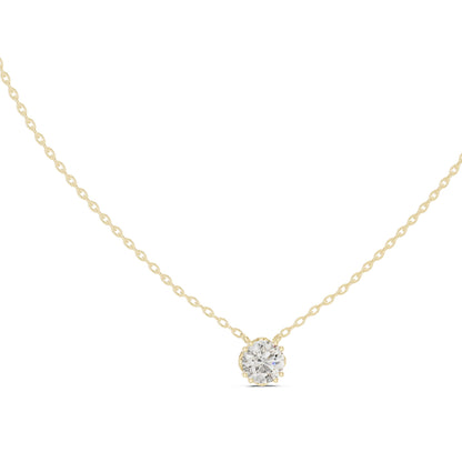 Round Lab Grown Diamond Pendant