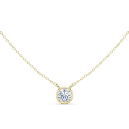 Round Lab Grown Diamond Pendant