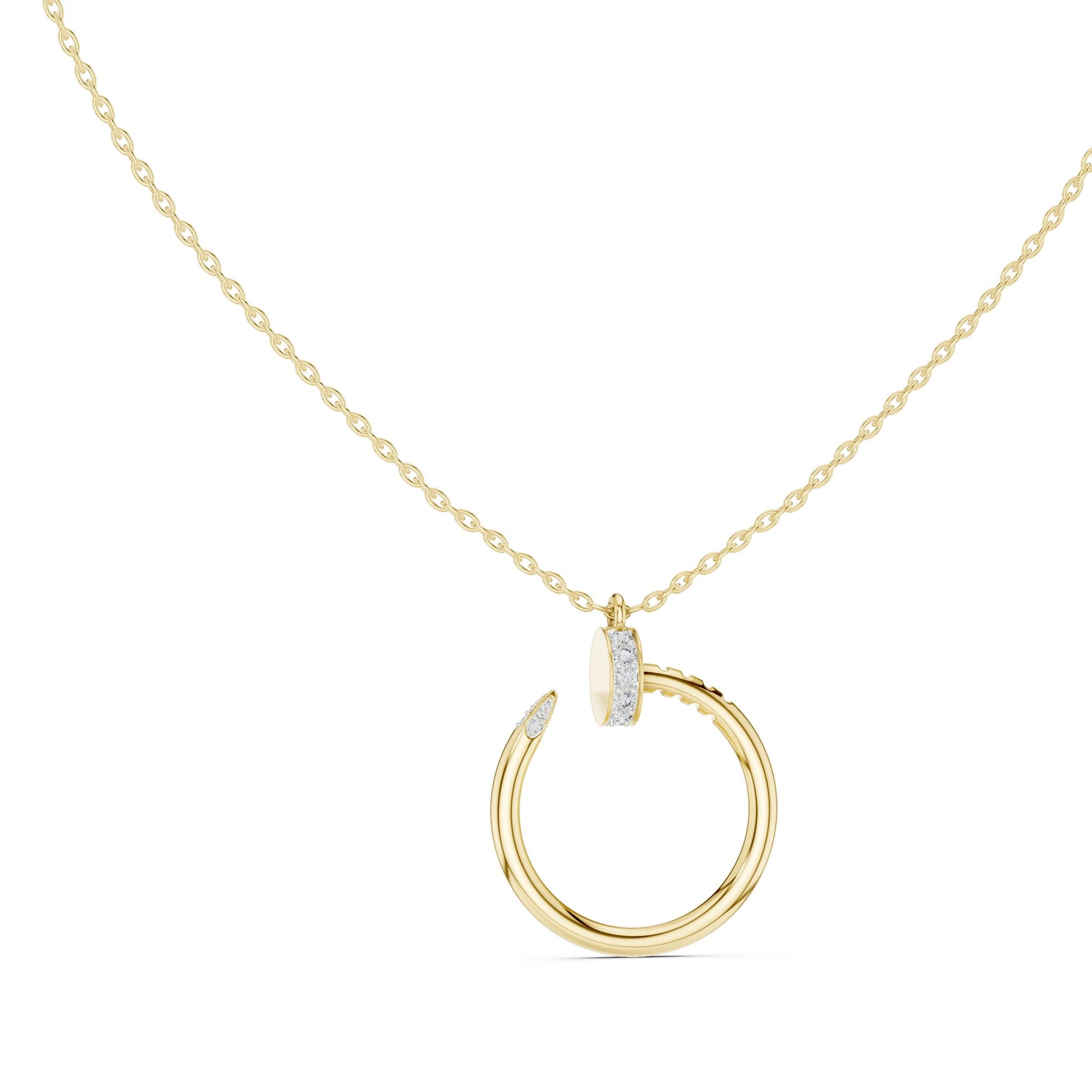 Round Lab Grown Diamond Pendant