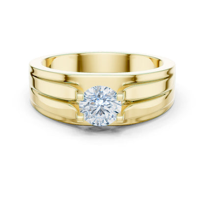 Men's Round Lab Grown Diamond Ring