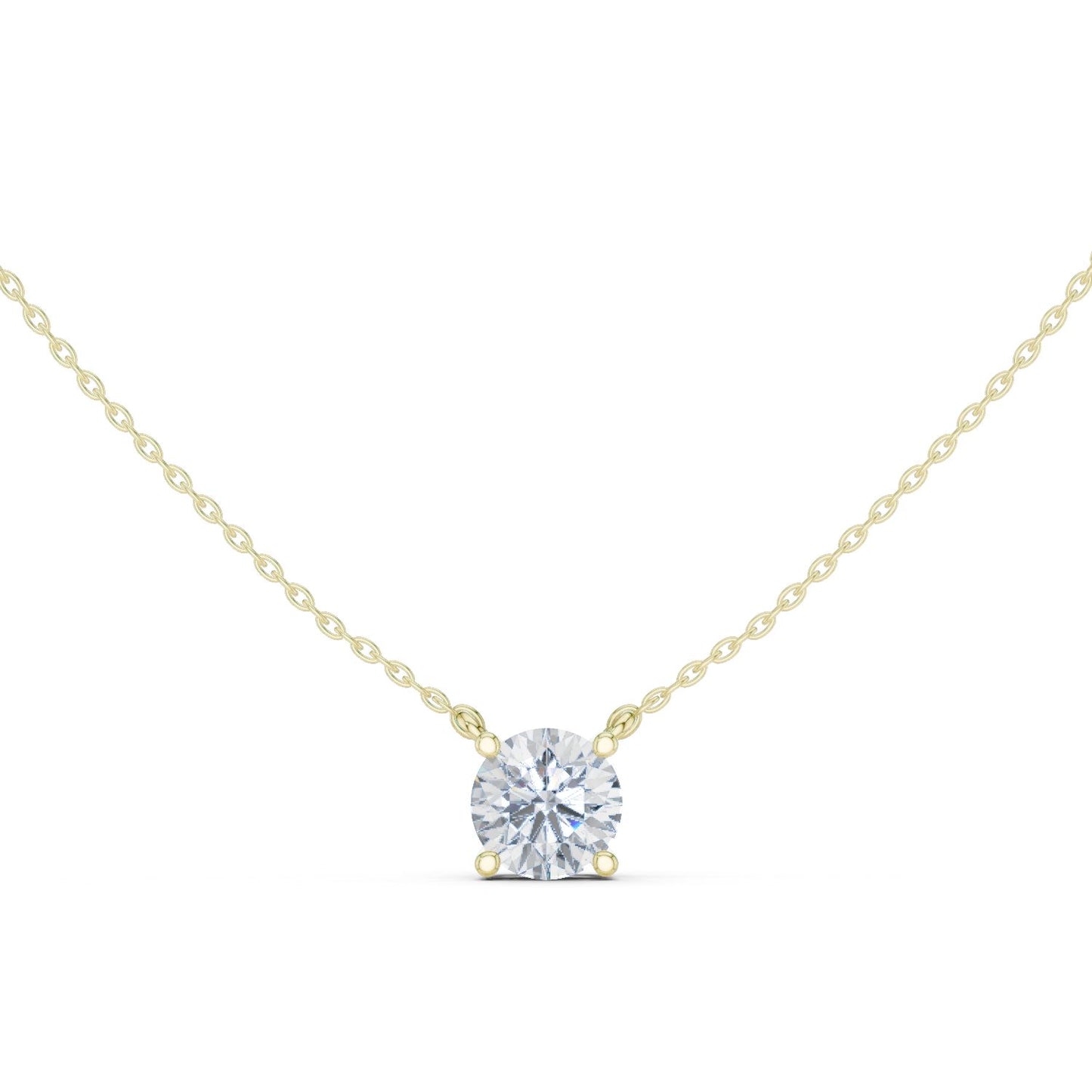 Round Lab Grown Diamond Pendant
