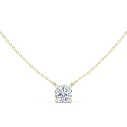 Round Lab Grown Diamond Pendant