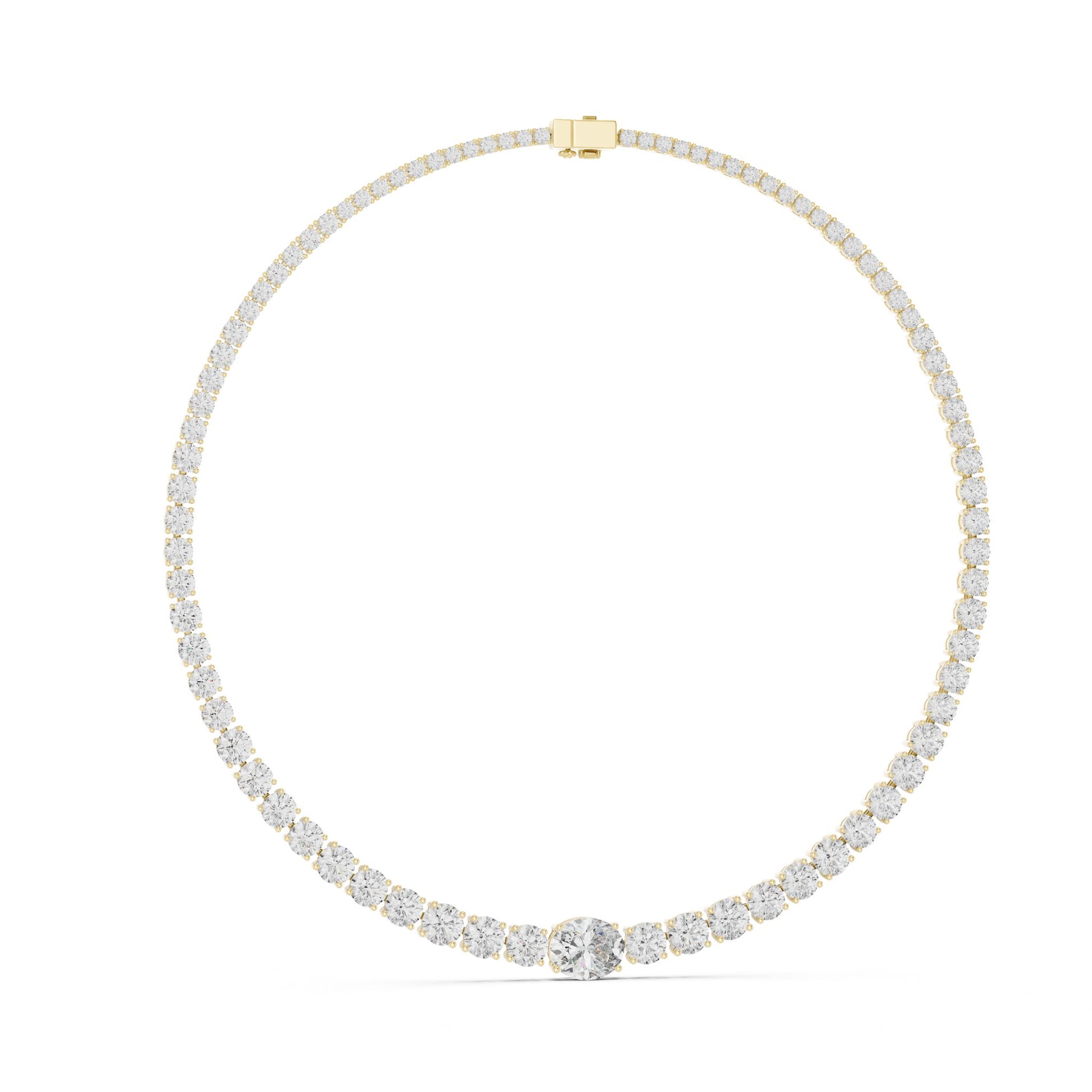 Round Lab Grown Diamond Pendant
