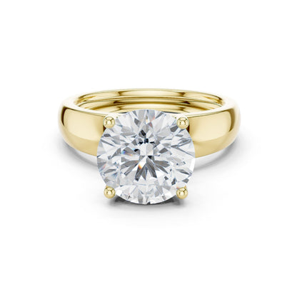 Round Lab Grown Diamond Solitaire Engagement Ring