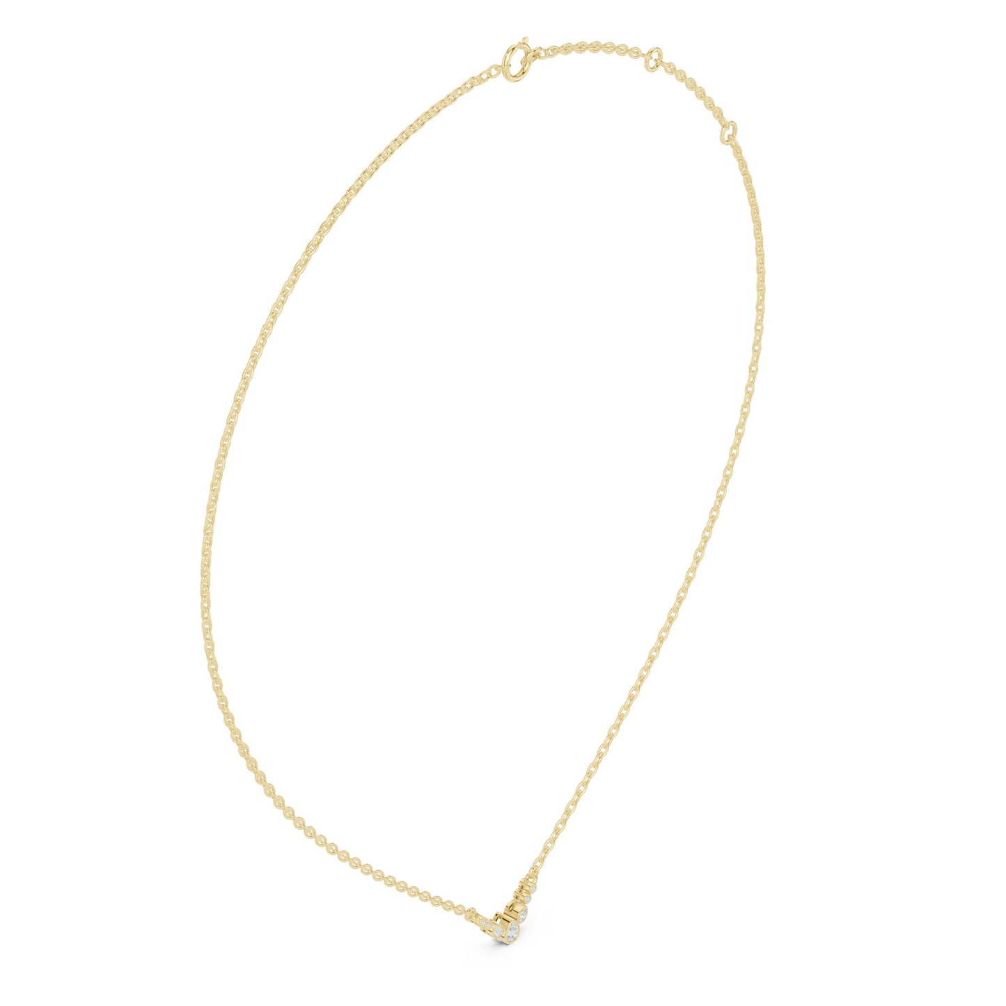 Round Lab Grown Diamond Pendant