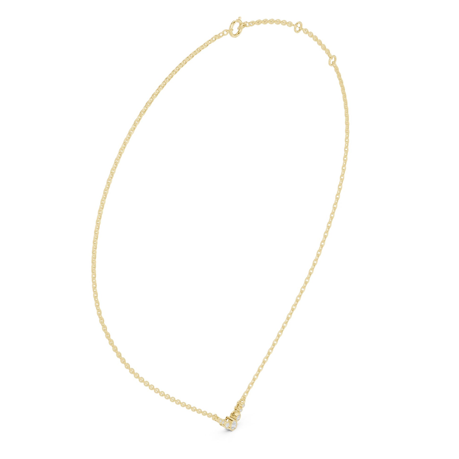 Round Lab Grown Diamond Pendant