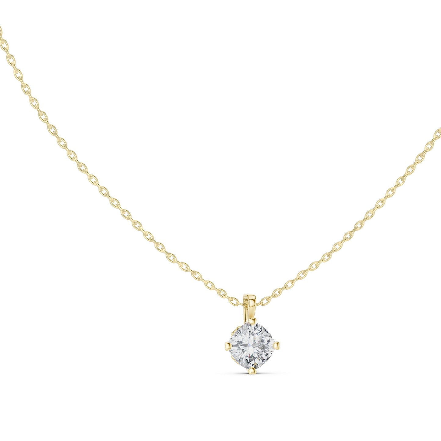 Round Lab Grown Diamond Pendant