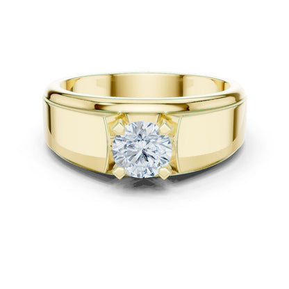 Men's Round Lab Grown Diamond Ring