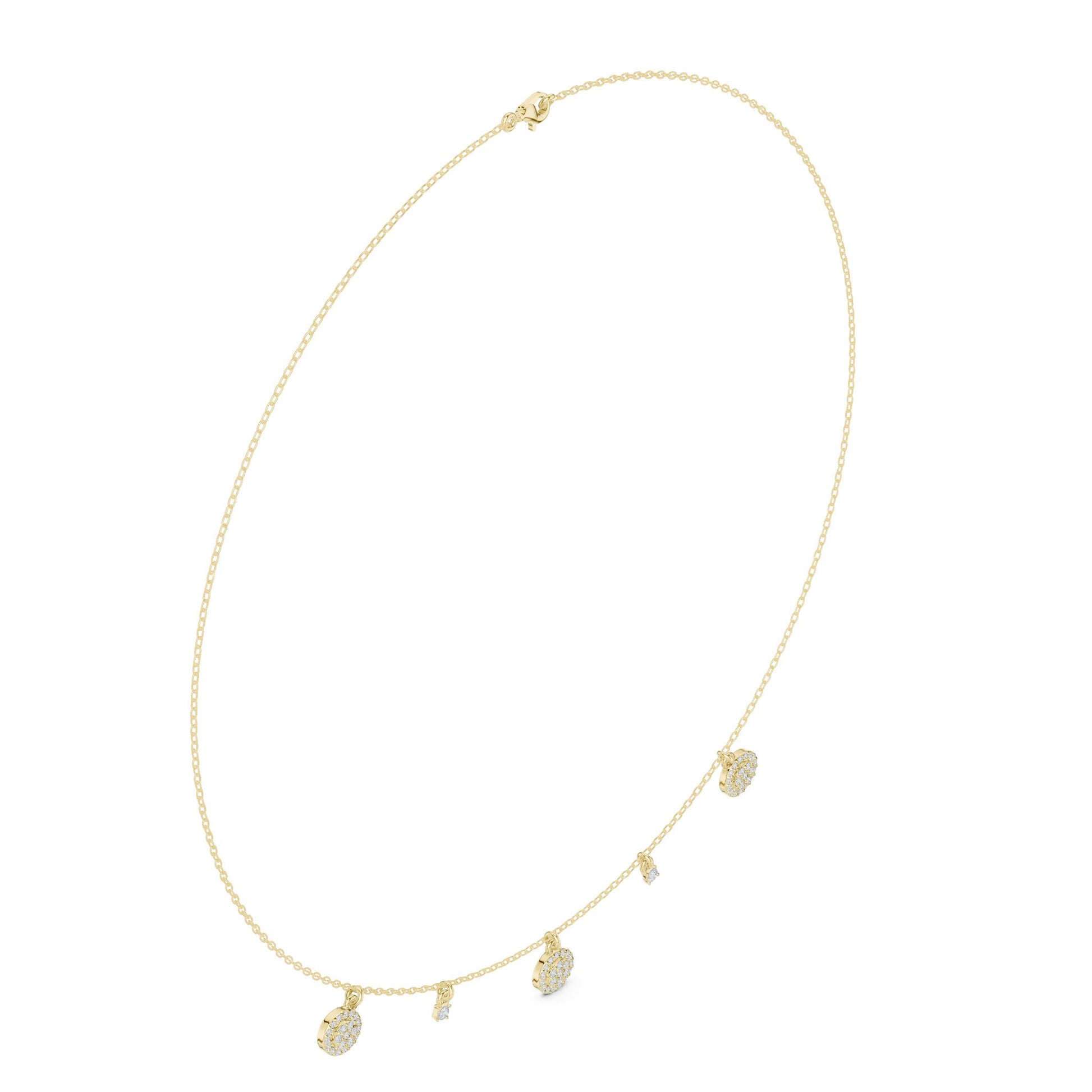 Round Lab Grown Diamond Pendant