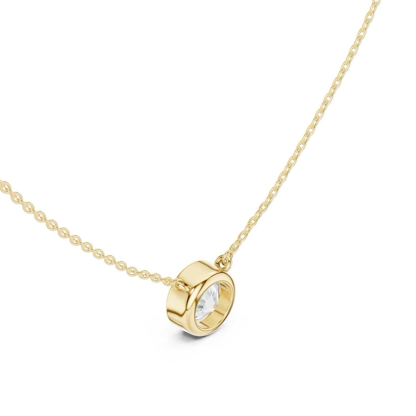 Round Lab Grown Diamond Pendant