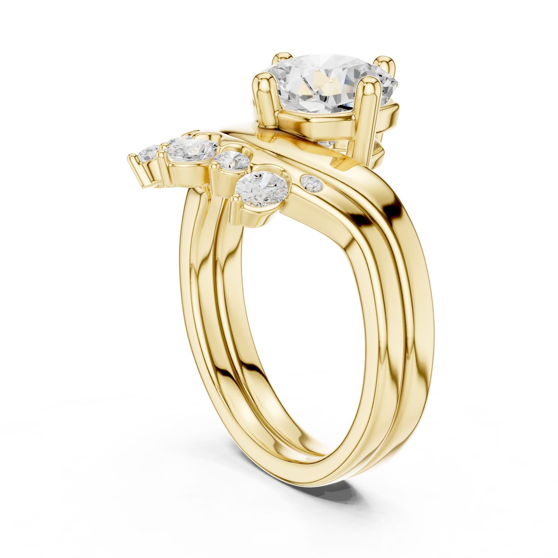 Round Lab Grown Diamond Solitaire Engagement Ring