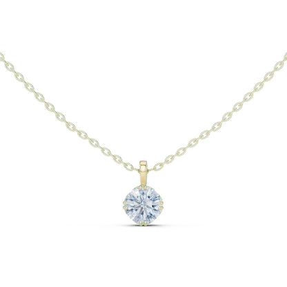 Round Lab Grown Diamond Pendant