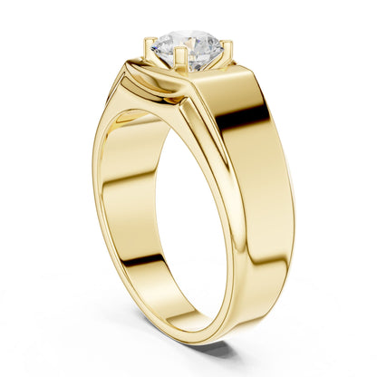Men's Round Lab Grown Diamond Ring