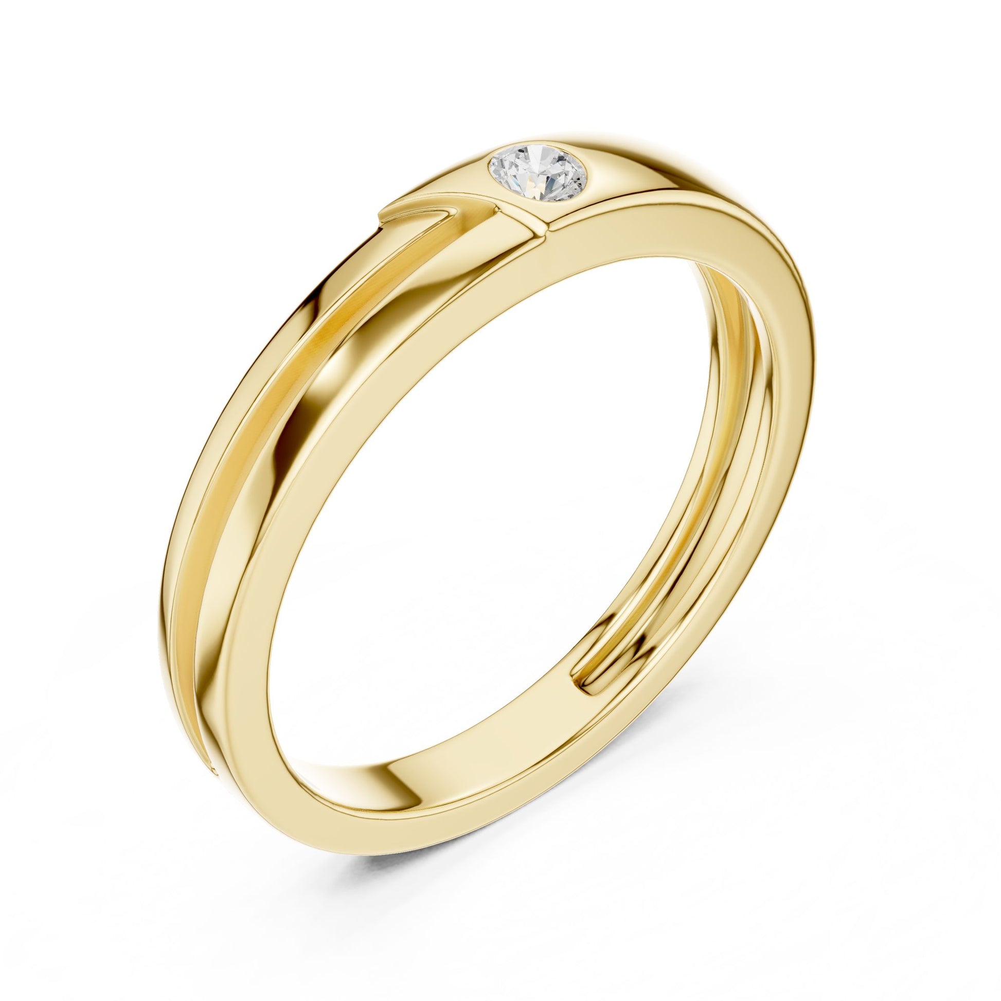Men's Round Lab Grown Diamond Ring