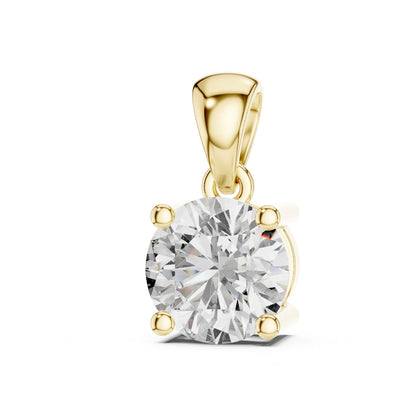 Round Lab Grown Diamond Pendant