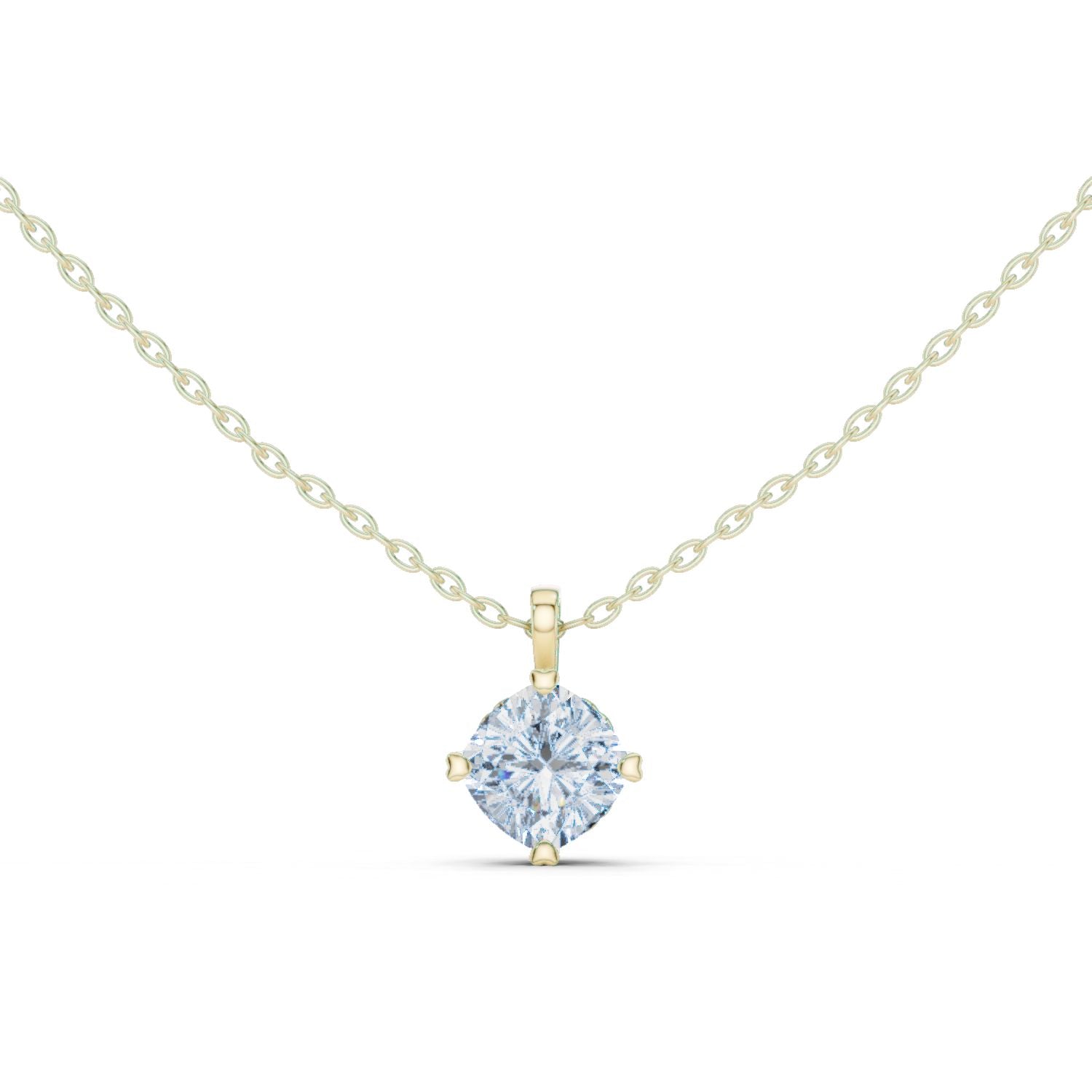Round Lab Grown Diamond Pendant