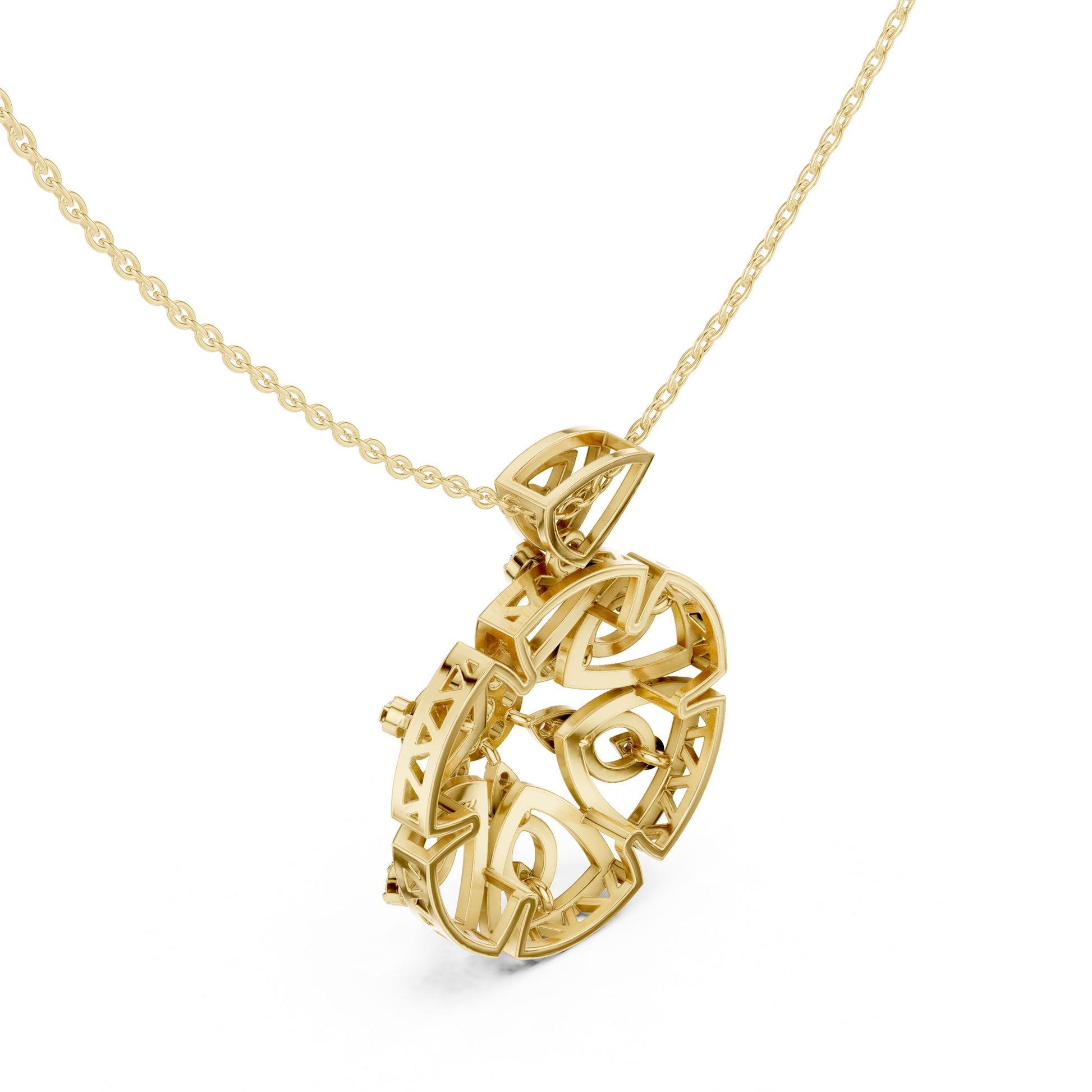 Round Lab Grown Diamond Pendant