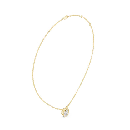 Round Lab Grown Diamond Pendant