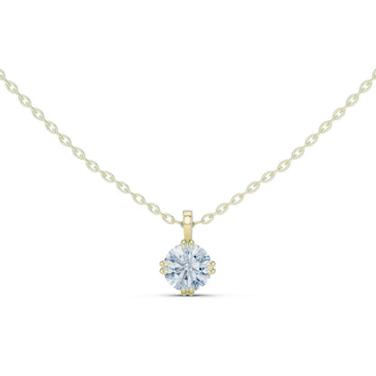 Round Lab Grown Diamond Pendant