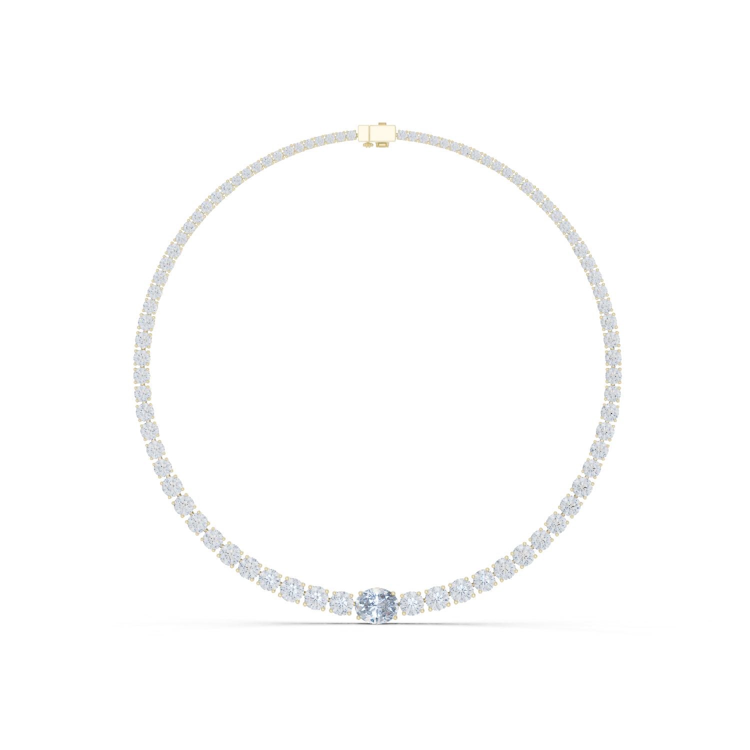 Round Lab Grown Diamond Pendant
