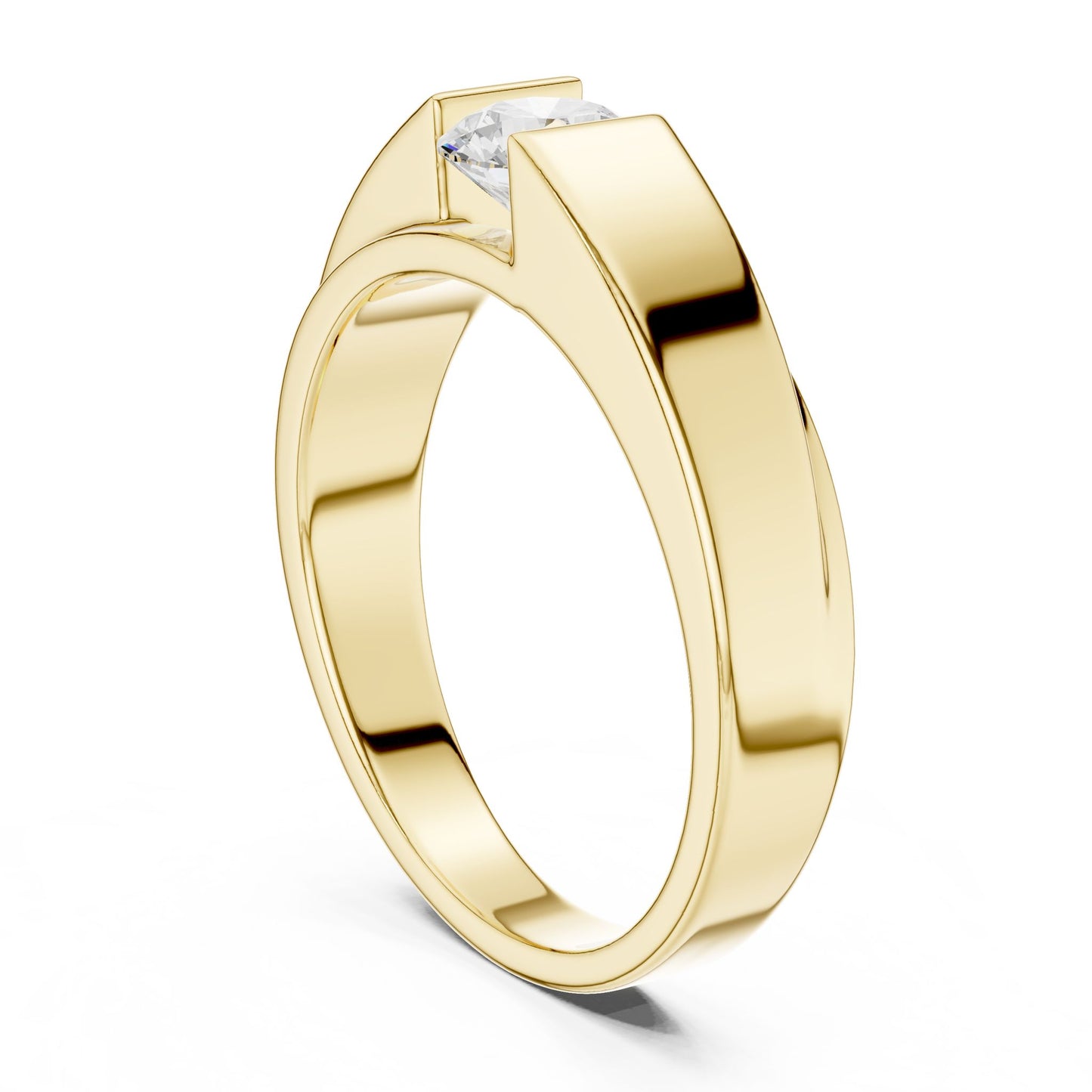 Men's Round Lab Grown Diamond Ring