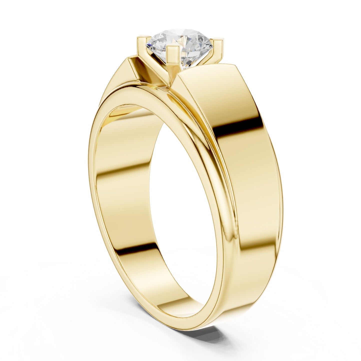 Men's Round Lab Grown Diamond Ring