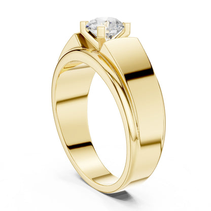 Men's Round Lab Grown Diamond Ring