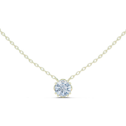 Round Lab Grown Diamond Pendant