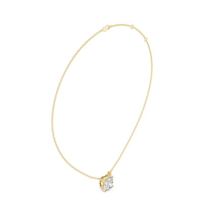 Round Lab Grown Diamond Pendant