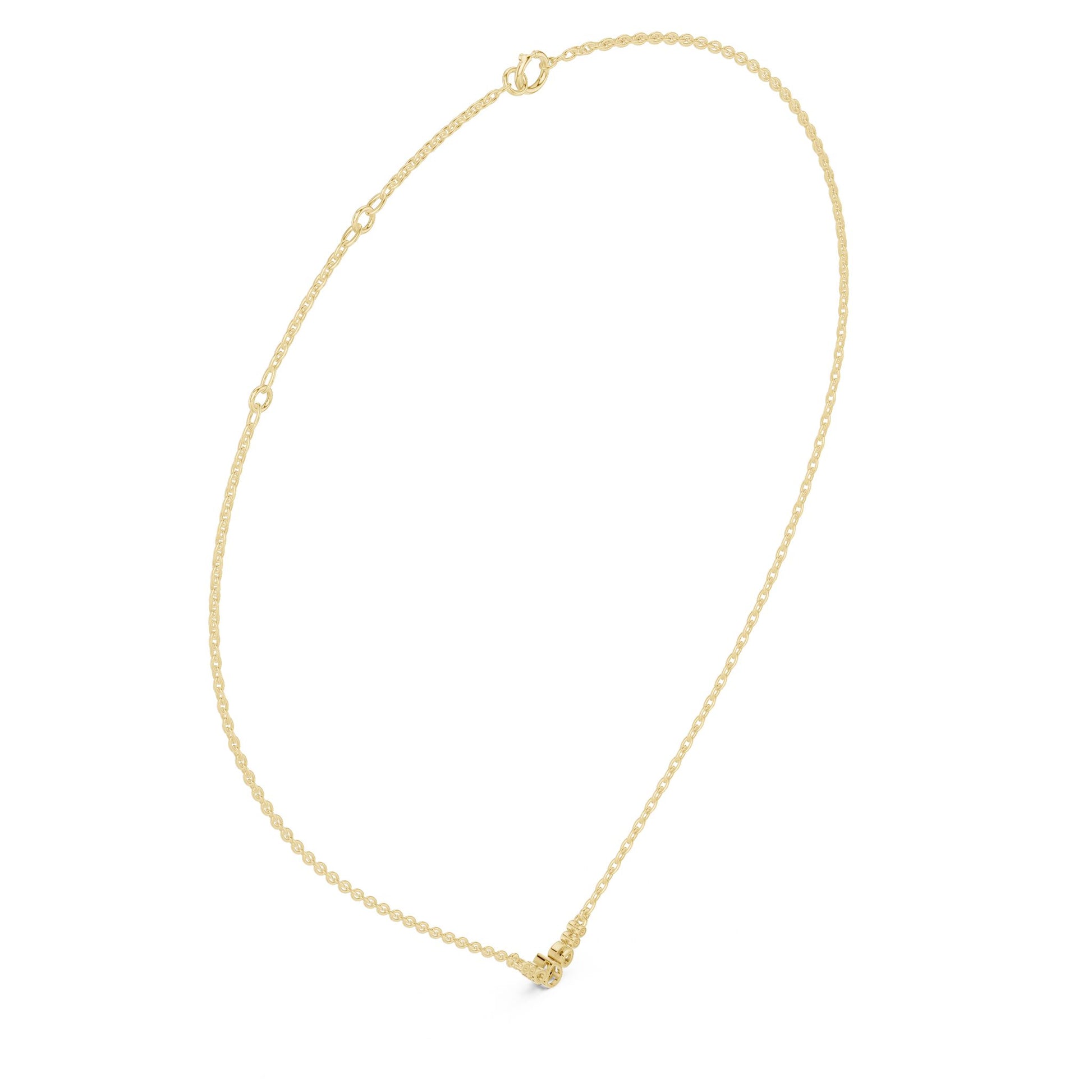 Round Lab Grown Diamond Pendant