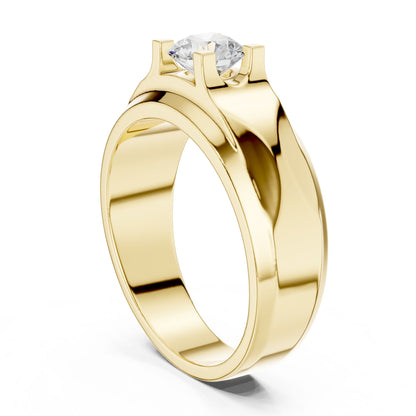 Men's Round Lab Grown Diamond Ring