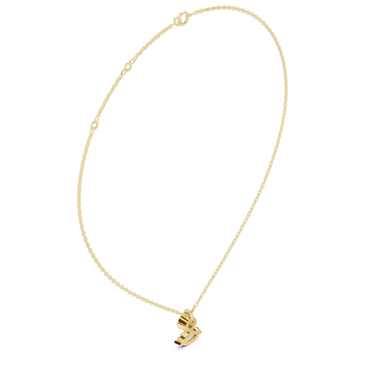 Round Lab Grown Diamond Pendant